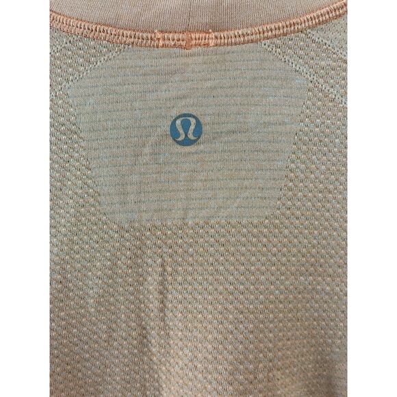 Lululemon Shirt Mens Medium Orange Metal Vent Tech Short Sleeve Running Size XL - Picture 5 of 6